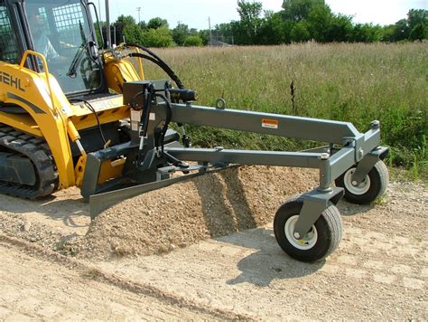 skid steer land grader|grading attachments for skid steer.